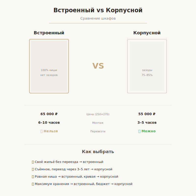 Сравнение шкафов